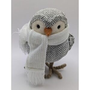 Target 2014 Wondershop Bird Featherly Friends Chevron Herringbone White Scarf